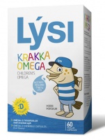 Lysí Omega 3 + D - Dětský rybí olej s vitamínem D 60 žvýkacích kapslí