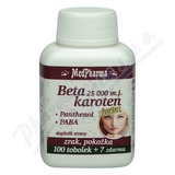 MedPharma Beta karot. 25 000 m. j. Pant. +PABA tob. 107